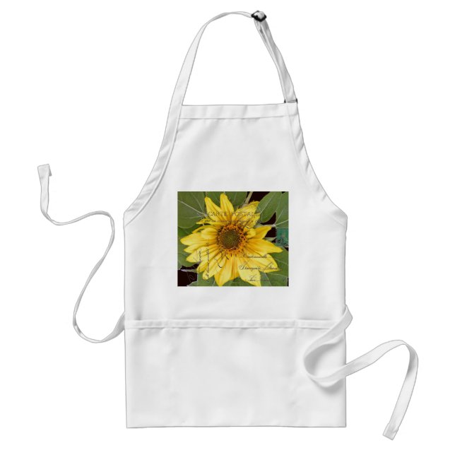 Avental Ephemera Francesa de Flor Girassol Apron (Frente)