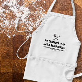 Avental Equipe do bebendo ・ Problema de CHURRASCO