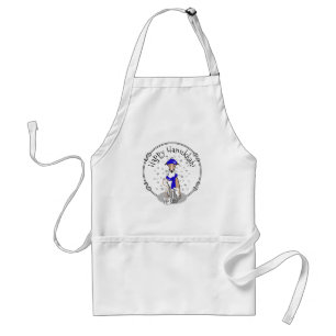 Avental Escarpa de Neve Azul-Inverno - Cujo rosto e branco