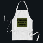 Avental Esposa do Exército Apron Proud<br><div class="desc">Esposa do Exército Apron Proud</div>