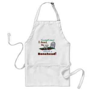 Avental Esqueleto Bonehead Engraçado