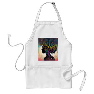 Avental **"Essência da Terra: Abstrato Mãe Natureza"*