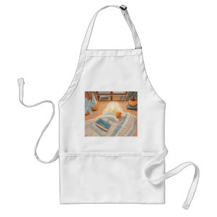 Avental Estilo Boho quente e aconchegante abstrato
