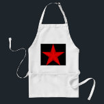 Avental Estrela Vermelha<br><div class="desc">Estrela Vermelha. . . Personalize adicionando seu próprio texto.</div>
