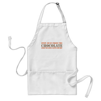 Avental Etapa longe do chocolate