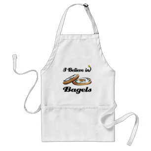 Avental eu acredito em bagels