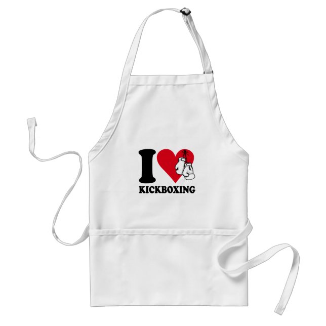 Avental Eu adoro o kickboxe (Frente)