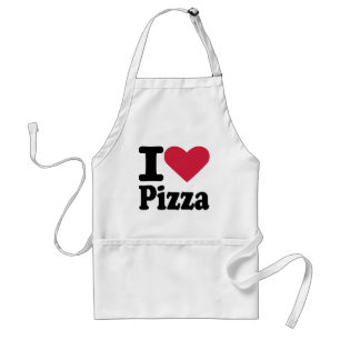 Avental Eu amo a pizza