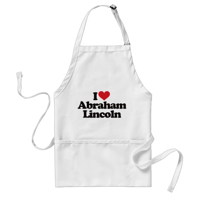 Avental Eu amo Abraham Lincoln (Frente)