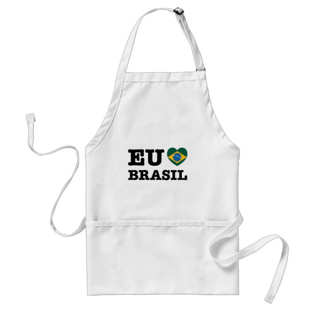 Avental Eu Amo Brasil (Frente)