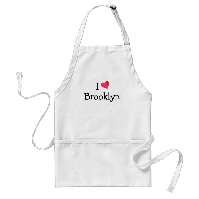 Avental Eu Amo Brooklyn (Frente)
