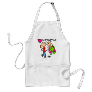Avental Eu Amo Camisetas e Presentes de Carnaval