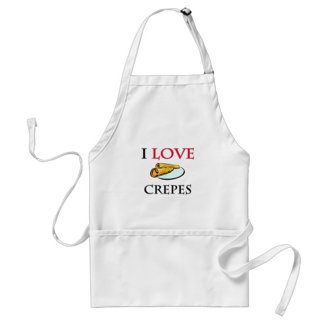 Avental Eu amo Crepes (Frente)