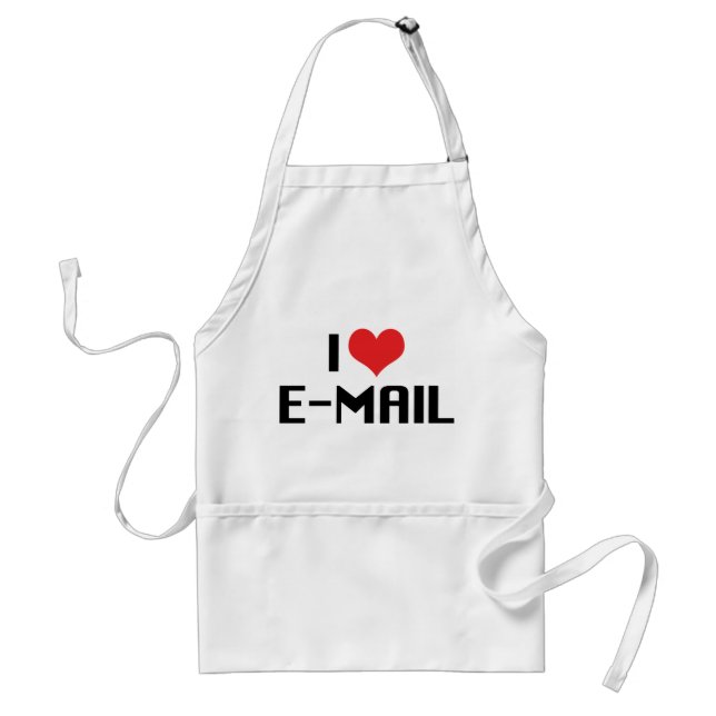 Avental Eu Amo E-mail de Coração (Frente)
