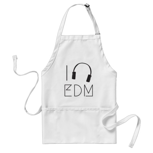 Avental Eu amo EDM (Frente)