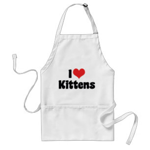 Avental Eu Amo Gatinhos Cardíacos - Gato Lover