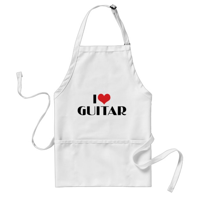 Avental Eu Amo Guitarra (Frente)