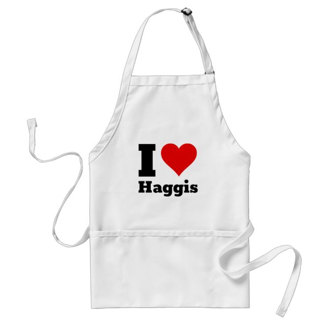 Avental Eu Amo Haggis (Frente)