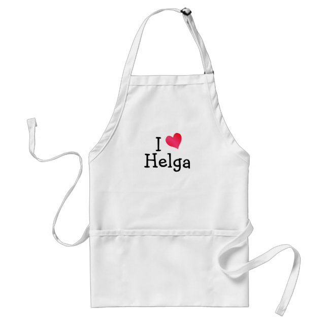 Avental Eu Amo Helga (Frente)