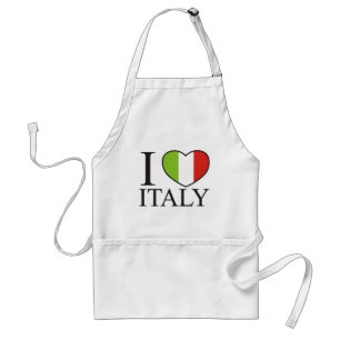 Avental Eu amo Italia