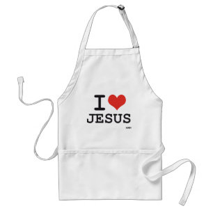 Avental Eu amo Jesus