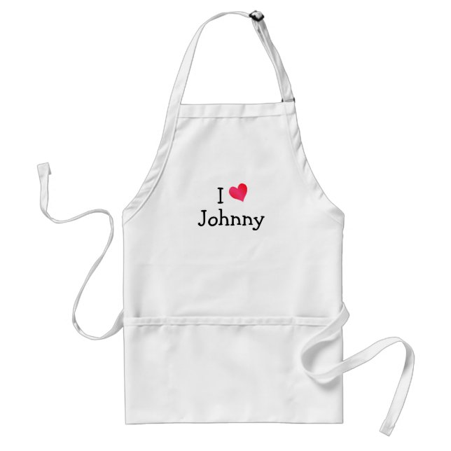 Avental Eu Amo Johnny (Frente)