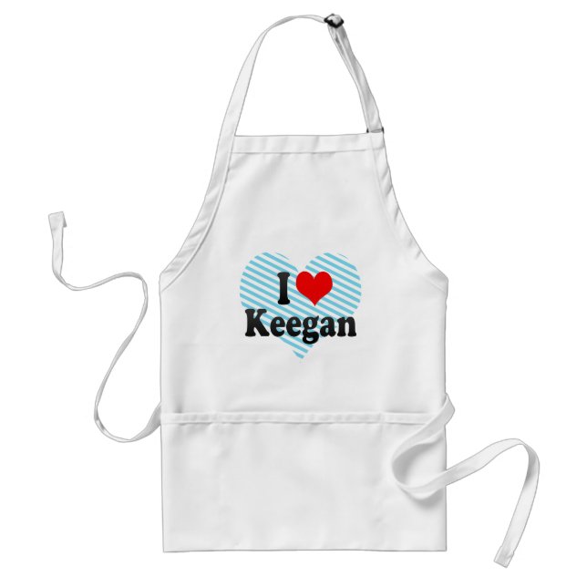 Avental Eu amo Keegan (Frente)