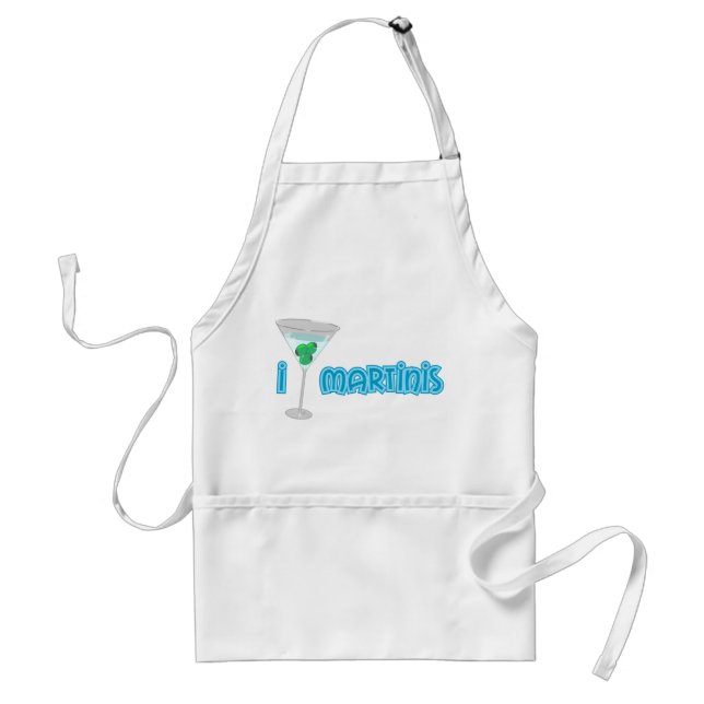 Avental Eu amo Martinis (Frente)