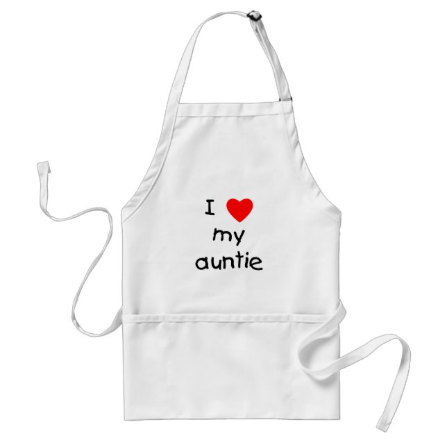 Avental Eu amo meu Auntie (Frente)