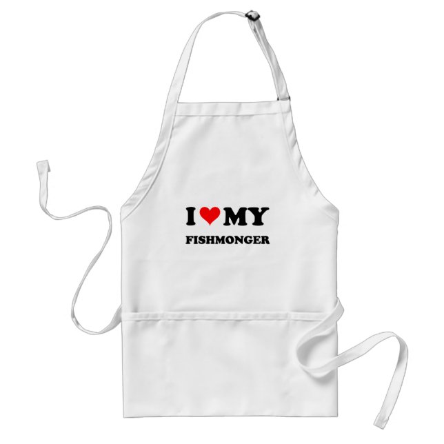 Avental Eu amo meu Fishmonger (Frente)