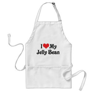 Avental Eu Amo Meu Jelly Bean