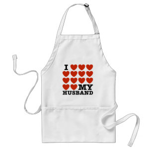 Avental Eu amo meu marido