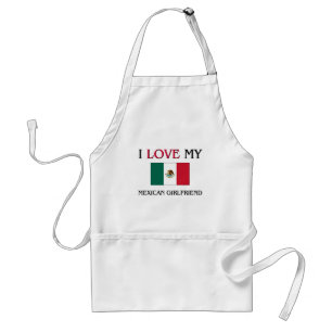 Avental Eu amo meu namorada mexicano