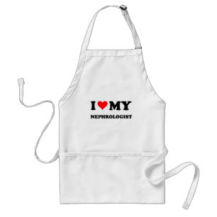 Avental Eu amo meu Nephrologist