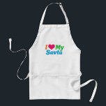 Avental Eu Amo Meu Savta<br><div class="desc">Eu Amo Minha Savta. Um presente bonito de avó hebraica de um neto ou neta para uma avó judia.</div>