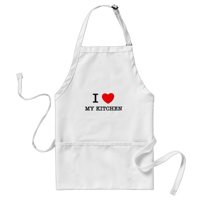 Avental Eu amo minha cozinha (Frente)