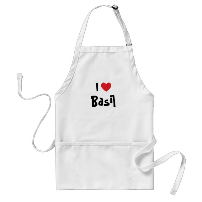 Avental Eu Amo O Basil (Frente)