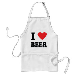 Avental Eu amo o ícone da cerveja