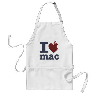 Avental Eu amo o Mac