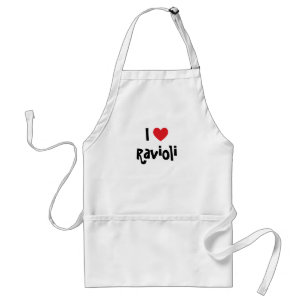 Avental Eu amo o Ravioli