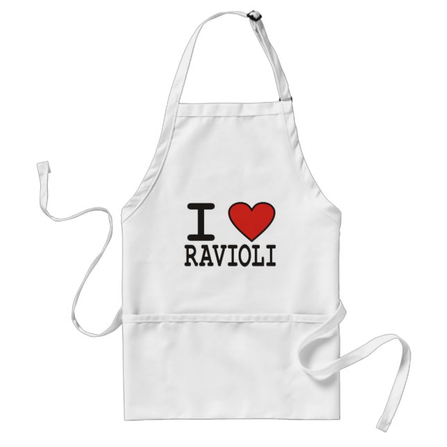 Avental Eu amo o Ravioli (Frente)