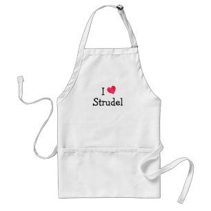 Avental Eu amo o strudel