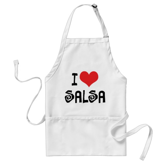 Avental Eu Amo Salsa de Coração (Frente)