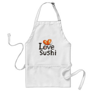 Avental Eu Amo Sushi