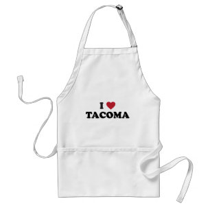 Avental Eu amo Tacoma Washington
