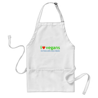 Avental eu amo vegans