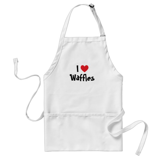 Avental Eu Amo Waffles (Frente)