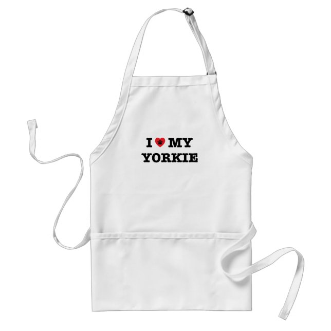 Avental Eu Corto Meu Yorkie Apron (Frente)