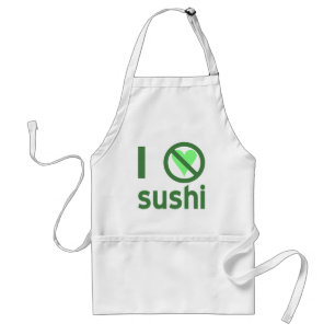 Avental Eu deio o sushi
