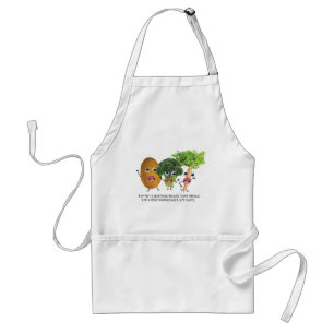 Avental Eu deio vegetarianos:)